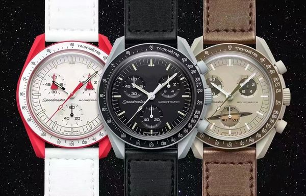 2022 bioceramic planet moon mens watches full function quarz chronograph watch mission to mercury 42mm nylon luxury watch limited edition ma, Slivery;brown
2022 bioceramic planet moon mens watches full function quarz chronograph watch mission to mercury 42mm nylon luxury watch limited edition ma, Slivery;brown