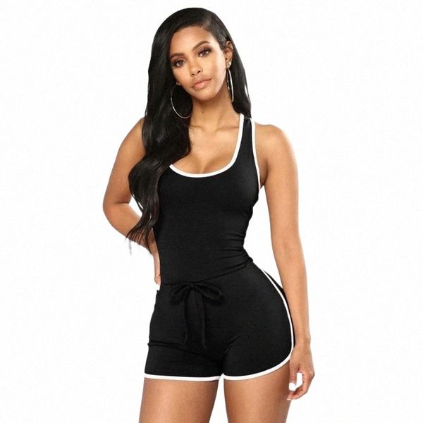 summer women skinny bodysuit rompers 2021 female o-neck sleeveless sports playsuit fashion casual clothes jumpsuit women's jumpsuits &, Black;white
summer women skinny bodysuit rompers 2021 female o-neck sleeveless sports playsuit fashion casual clothes jumpsuit women's jumpsuits &, Black;white