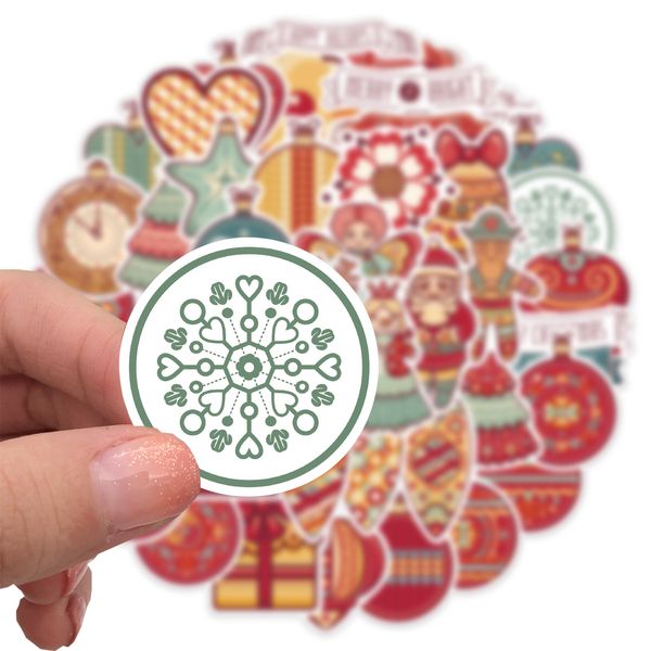 48pcs cartoon christmas baubles stickers skate accessories vinyl waterproof sticker for skateboard lapluggage car decals party decor
48pcs cartoon christmas baubles stickers skate accessories vinyl waterproof sticker for skateboard lapluggage car decals party decor