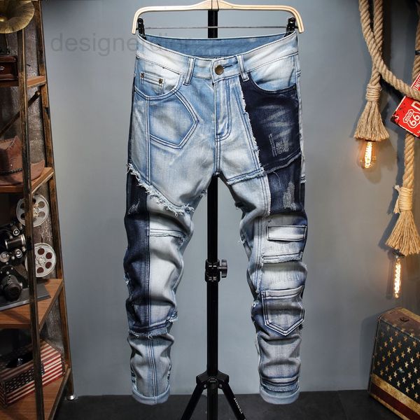 men's jeans designer autumn medium waist cotton blue ordinary denim youth pants micro elastic casual 0iik
men's jeans designer autumn medium waist cotton blue ordinary denim youth pants micro elastic casual 0iik