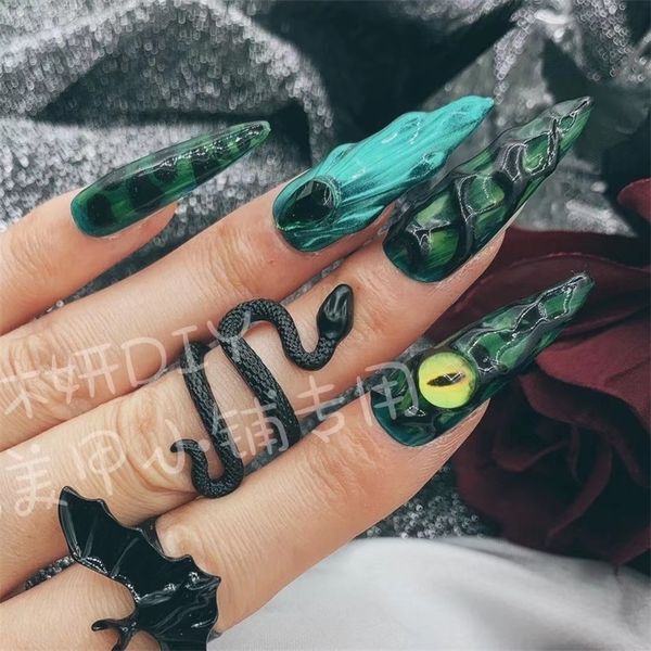 false nails halloween nail art reusable full cover finger handmade design fake press on y2k korean with glue 220921, Red;gold
false nails halloween nail art reusable full cover finger handmade design fake press on y2k korean with glue 220921, Red;gold