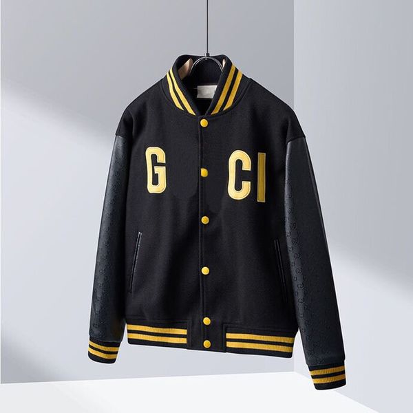 men's plus size outerwear coats 2022 autumn and winter new designer baseball uniforms neutral hip-hop jacket h976, Black;brown
men's plus size outerwear coats 2022 autumn and winter new designer baseball uniforms neutral hip-hop jacket h976, Black;brown
