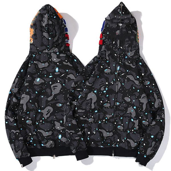 mens hoodies designer hoodie luminous men women sweatshirts zip cardigan letters camo shark hoody oversized, Black
mens hoodies designer hoodie luminous men women sweatshirts zip cardigan letters camo shark hoody oversized, Black