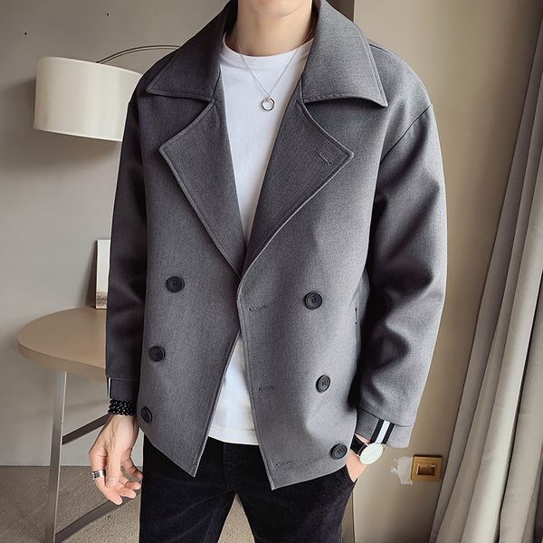 men s jackets style casual double breasted jacket male slim fit fashion leisure coat black and gray khaki s 3xl 220921, Black;brown
men s jackets style casual double breasted jacket male slim fit fashion leisure coat black and gray khaki s 3xl 220921, Black;brown