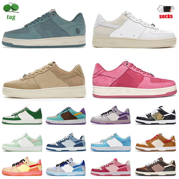 new a bathing bapestas baped sk8 running shoes low fashion leather black white pastel pink green camo blue mens women stars designer sneaker
new a bathing bapestas baped sk8 running shoes low fashion leather black white pastel pink green camo blue mens women stars designer sneaker