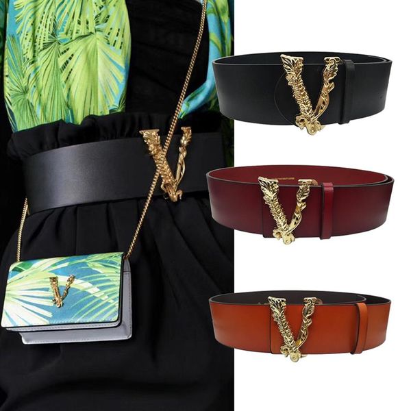 belts split leather wide women v buckle waist cummerbunds size 210421295g, Black;brown
belts split leather wide women v buckle waist cummerbunds size 210421295g, Black;brown