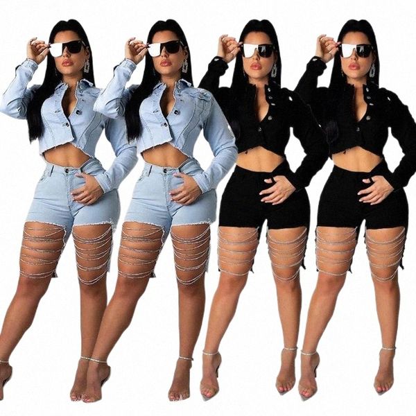 tmustobe club denim two piece set women backless jeans shorts female hollow out fashion hole botton tracksuit women's tracksuits z3nf#, Gray
tmustobe club denim two piece set women backless jeans shorts female hollow out fashion hole botton tracksuit women's tracksuits z3nf#, Gray