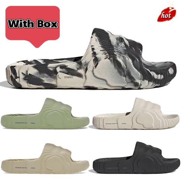 with box adilette 22 slide beach designer sandals men women slippers black grey magic lime st desert sand bone white luxury shoes flip flops
with box adilette 22 slide beach designer sandals men women slippers black grey magic lime st desert sand bone white luxury shoes flip flops