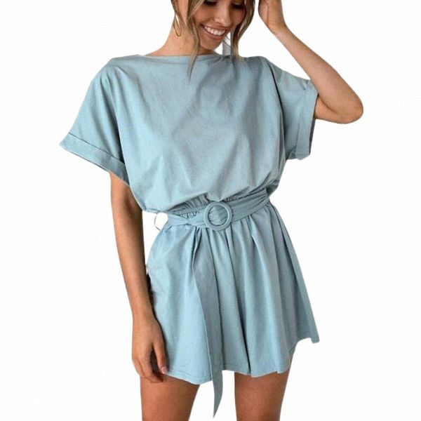 women's jumpsuits & rompers solid summer short sleeve beach jumpsuit casual whith belt women elegant fashion playsuit overalls p2g5#, Black;white
women's jumpsuits & rompers solid summer short sleeve beach jumpsuit casual whith belt women elegant fashion playsuit overalls p2g5#, Black;white