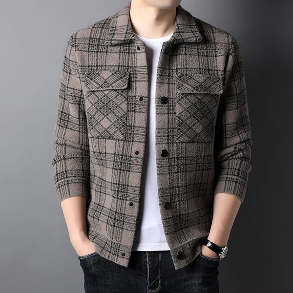 men s jackets korean plaid men thicker winter wool trench coat casual slim steetwear woolen windbreaker ropa de hombre 3xl 220921, Black;brown
men s jackets korean plaid men thicker winter wool trench coat casual slim steetwear woolen windbreaker ropa de hombre 3xl 220921, Black;brown