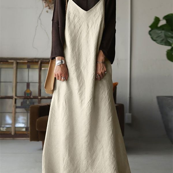casual dresses vintage strap dress women summer sundress zanzea maxi vestidos female v neck robe femme 220921, Black;gray
casual dresses vintage strap dress women summer sundress zanzea maxi vestidos female v neck robe femme 220921, Black;gray
