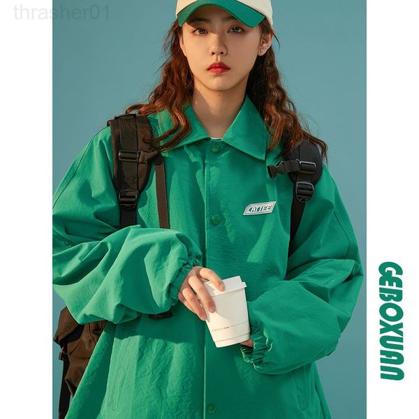 men's jackets bv women's lazy workwear jacket spring retro small thin loose top, Black;brown
men's jackets bv women's lazy workwear jacket spring retro small thin loose top, Black;brown