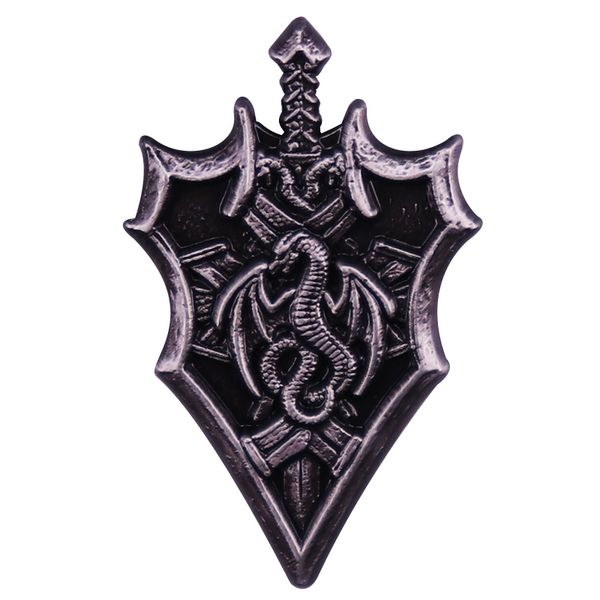 dragon lord sword and shield enamel pin vintage badge backpack decoration jewelry, Blue
dragon lord sword and shield enamel pin vintage badge backpack decoration jewelry, Blue