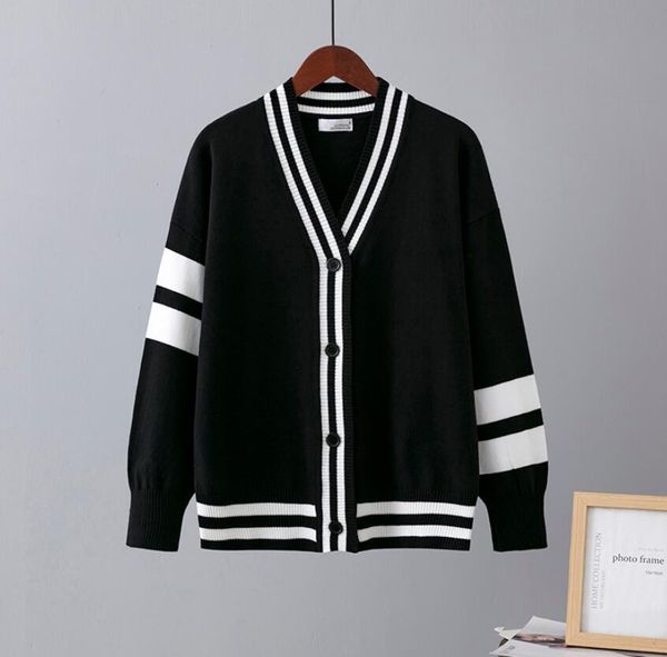 white black sweater cardigans women autumn winter long sleeve sweaters coat o neck loose oversized jacket knitwears
white black sweater cardigans women autumn winter long sleeve sweaters coat o neck loose oversized jacket knitwears