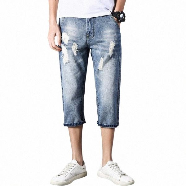 men's jeans hole mens denim short jean stretch calf-length pants fashion slim elastic shorts male clothes1 b6go#, Blue
men's jeans hole mens denim short jean stretch calf-length pants fashion slim elastic shorts male clothes1 b6go#, Blue