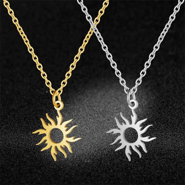 new stainless steel choker chokers ethnic sun totem pendant necklace charm ladies birthday party fashion jewelry ac120, Golden;silver
new stainless steel choker chokers ethnic sun totem pendant necklace charm ladies birthday party fashion jewelry ac120, Golden;silver