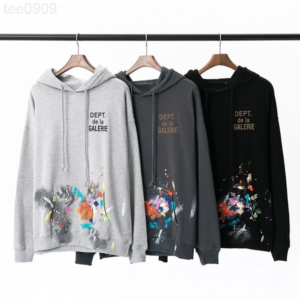 los angeles gary dept new sweatshirts hand painted graffiti ink splashing old letters new hoodies, Black
los angeles gary dept new sweatshirts hand painted graffiti ink splashing old letters new hoodies, Black