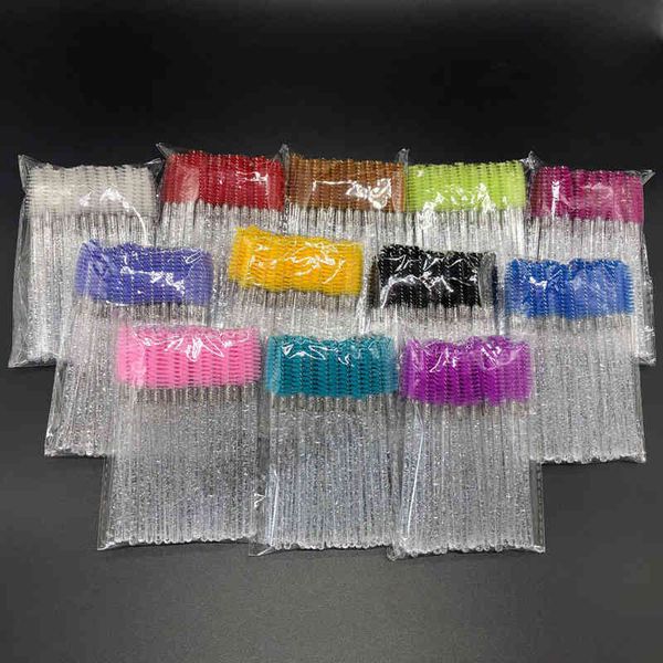 50 pcs/pack quality disposable crystal eyelash makeup brush diamond handle mascara wands eyelash extension tool vtm tb1862
50 pcs/pack quality disposable crystal eyelash makeup brush diamond handle mascara wands eyelash extension tool vtm tb1862