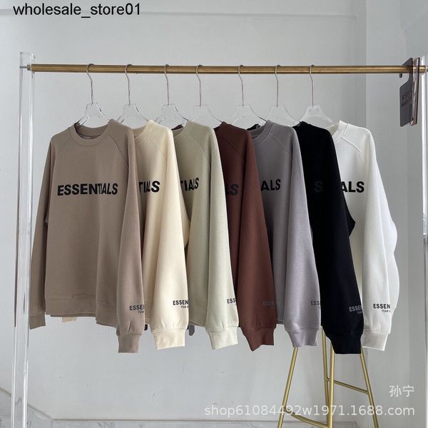 men's hoodies sweatshirts essentials plush sweater double line chao brand high street lovers long sleeve round neck sweater fog autumn, Black
men's hoodies sweatshirts essentials plush sweater double line chao brand high street lovers long sleeve round neck sweater fog autumn, Black