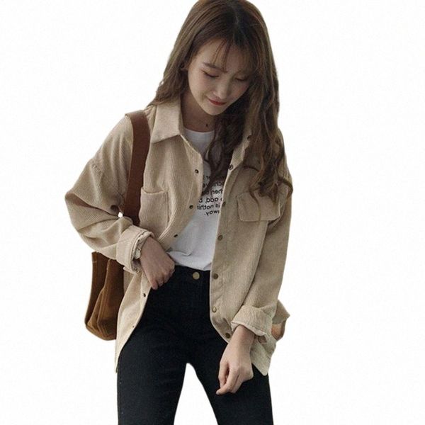 women harajuku corduroy jackets fashion long sleeve preppy wide waist turn down collar jacket spring autumn girl pocket jaket1 f5te#, Black;brown
women harajuku corduroy jackets fashion long sleeve preppy wide waist turn down collar jacket spring autumn girl pocket jaket1 f5te#, Black;brown