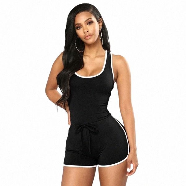 summer women skinny bodysuit rompers 2021 female o-neck sleeveless sports playsuit fashion casual clothes jumpsuit women's jumpsuits &, Black;white
summer women skinny bodysuit rompers 2021 female o-neck sleeveless sports playsuit fashion casual clothes jumpsuit women's jumpsuits &, Black;white