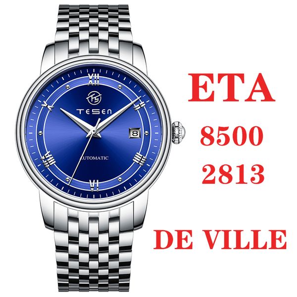 mks vs oms luxu mens watches 39.5mm ultra thin simple fashion eta 8500 9015 automatic mechanical luminous de ville watch waterproof stainles, Slivery;brown
mks vs oms luxu mens watches 39.5mm ultra thin simple fashion eta 8500 9015 automatic mechanical luminous de ville watch waterproof stainles, Slivery;brown