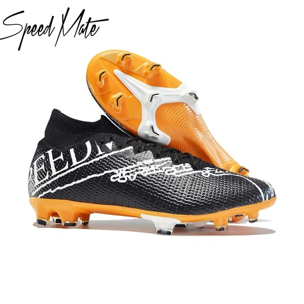 dress shoes style speedmate football boots training high ankle sport drop sneakers professional soccer cleats 220921, Black
dress shoes style speedmate football boots training high ankle sport drop sneakers professional soccer cleats 220921, Black