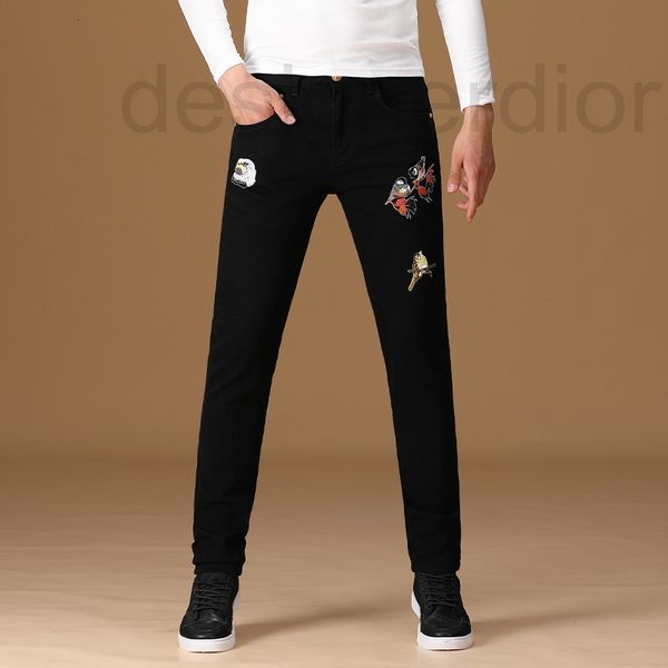 men's jeans designer 2022 new summer black breathable national fashion personalized high-end bird embroidery slim fit men's denim, Blue
men's jeans designer 2022 new summer black breathable national fashion personalized high-end bird embroidery slim fit men's denim, Blue