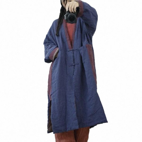 women's down & parkas johnature women vintage v-neck warm button long sleeve patchwork color linen coats 2021 autumn chinese style g5ci, Black
women's down & parkas johnature women vintage v-neck warm button long sleeve patchwork color linen coats 2021 autumn chinese style g5ci, Black