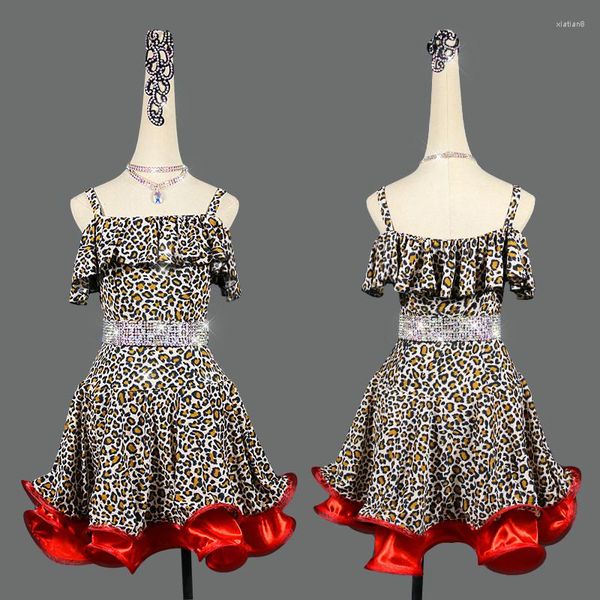 stage wear latin dance competition performance clothing female professional high-end leopard skirt, Black;red
stage wear latin dance competition performance clothing female professional high-end leopard skirt, Black;red