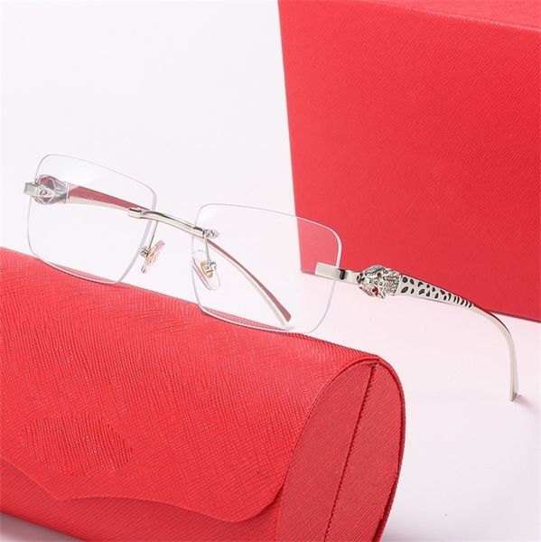 sunglasses new leopard head square men's trend frameless metal women's fashion versatile glasses designer sunglass top, White;black
sunglasses new leopard head square men's trend frameless metal women's fashion versatile glasses designer sunglass top, White;black
