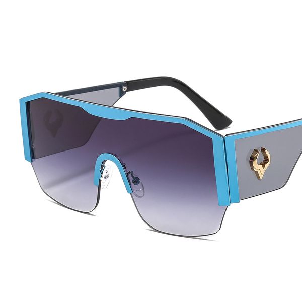 sunglasses large frame one-piece metal cow totem decoration uv400 european and american men and women cycling goggles outdoor special-shaped, White;black
sunglasses large frame one-piece metal cow totem decoration uv400 european and american men and women cycling goggles outdoor special-shaped, White;black