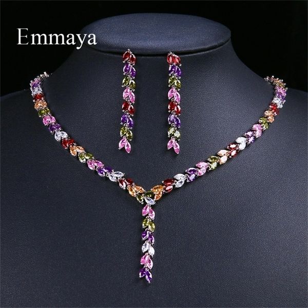 other jewelry sets emmaya luxury colorful sparking cubic zircon drop earring necklace heavy party jewelry set wedding bridal dress gift 2209, Silver
other jewelry sets emmaya luxury colorful sparking cubic zircon drop earring necklace heavy party jewelry set wedding bridal dress gift 2209, Silver