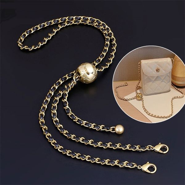 bag parts accessories leather handle strap rhombus gold bead ball chain adjustable crossbody portable pearl shoulder purse 220921242b, Black
bag parts accessories leather handle strap rhombus gold bead ball chain adjustable crossbody portable pearl shoulder purse 220921242b, Black
