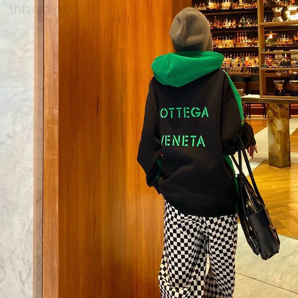 men's hoodies sweatshirt bv black green color contrast hooded sweater women's plush thickened loose sense small fashion
men's hoodies sweatshirt bv black green color contrast hooded sweater women's plush thickened loose sense small fashion