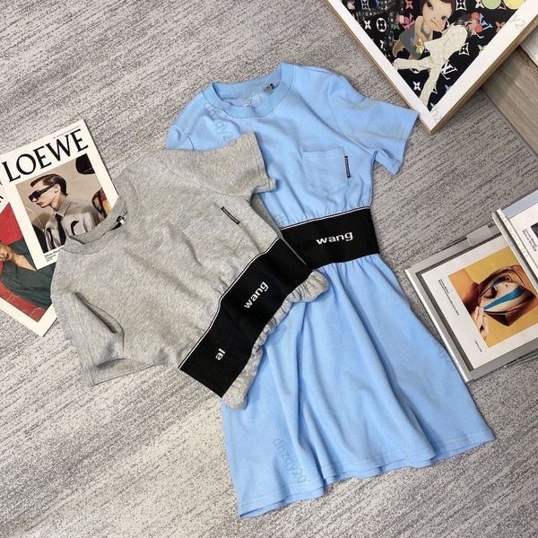 aw skirt letter embroidered ribbon elastic waist dress chest pocket clip label loose slim fit mid length casual skirts, Black;gray 
aw skirt letter embroidered ribbon elastic waist dress chest pocket clip label loose slim fit mid length casual skirts, Black;gray