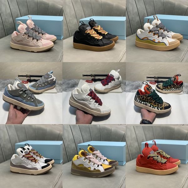 luxury designer curb painted low casual shoes men women embossed suede leather rubber platform loafers breathable nappa calfskin sneakers si, Black
luxury designer curb painted low casual shoes men women embossed suede leather rubber platform loafers breathable nappa calfskin sneakers si, Black