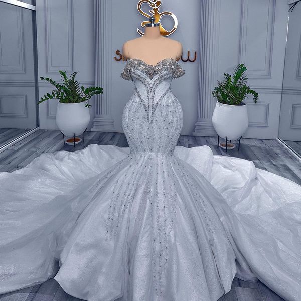 2022 arabic aso ebi mermaid wedding dresses sparkly crystals beaded lace bridal gowns dress zj566, White
2022 arabic aso ebi mermaid wedding dresses sparkly crystals beaded lace bridal gowns dress zj566, White