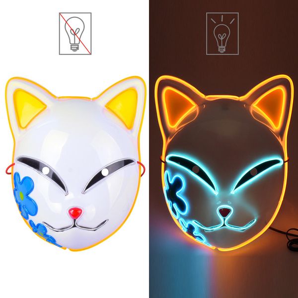 party masks halloween el color neon cosplay led glowing anime cat glow in the dark dj club props 220920
party masks halloween el color neon cosplay led glowing anime cat glow in the dark dj club props 220920