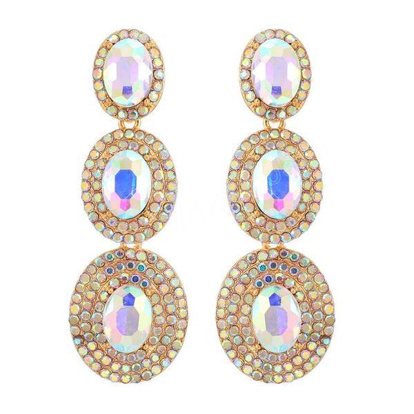 fashion jewelry luxury rhinestone dangle earrings statement long pendant round earrings for women party accessories, Silver
fashion jewelry luxury rhinestone dangle earrings statement long pendant round earrings for women party accessories, Silver