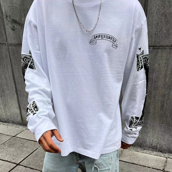 casual oversized long sleeves t shirts black white cotton t-shirts men women hip hop streetwear mg220363, White;black
casual oversized long sleeves t shirts black white cotton t-shirts men women hip hop streetwear mg220363, White;black