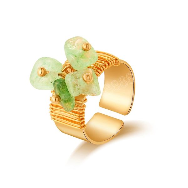 handmade green natural stone ring for women female big wide gold metal open finger ring party jewelry birthday gift, Silver
handmade green natural stone ring for women female big wide gold metal open finger ring party jewelry birthday gift, Silver