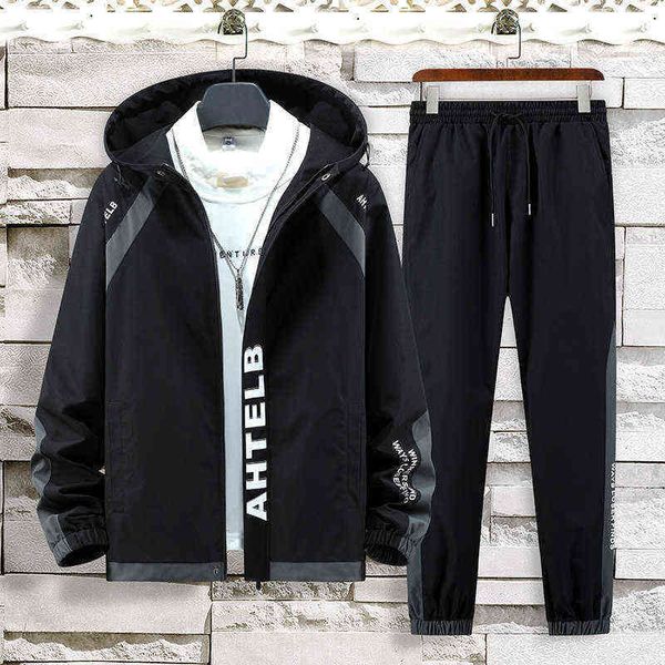 men's tracksuits 2022 casual suit men's spring and autumn hooded work jacket men's korean fashion handsome hip-hop new suit, Gray
men's tracksuits 2022 casual suit men's spring and autumn hooded work jacket men's korean fashion handsome hip-hop new suit, Gray