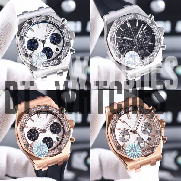 at diamond watch 37mm ladies women watches gift 7750 timing movement fine steel rubber watchband, Slivery;brown
at diamond watch 37mm ladies women watches gift 7750 timing movement fine steel rubber watchband, Slivery;brown
