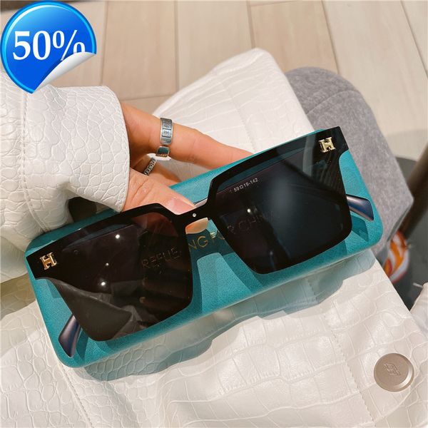men's sunglasses designer women's new polarizer h standard metal glass fashion square sunglass driving uv protection sunglass, White;black
men's sunglasses designer women's new polarizer h standard metal glass fashion square sunglass driving uv protection sunglass, White;black