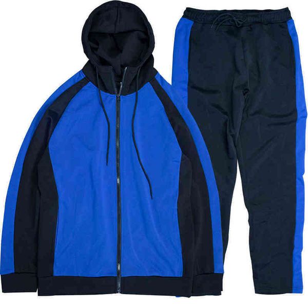 men's tracksuits men's sportswear casual suit spring and autumn sweater hooded trousers long sleeve stitching contrast color europ, Gray
men's tracksuits men's sportswear casual suit spring and autumn sweater hooded trousers long sleeve stitching contrast color europ, Gray