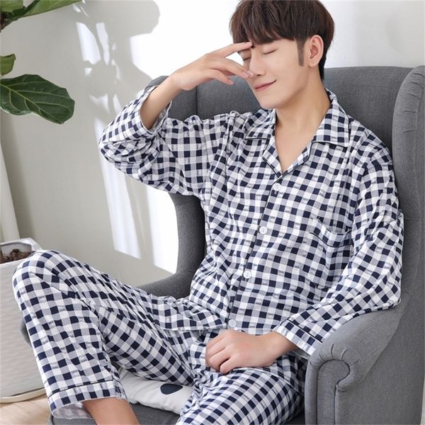 men's sleepwear pyjama set cotton spring long sleeve plaid pajama suit nightwear pijama male two piece xxxl 220920, Black;brown
men's sleepwear pyjama set cotton spring long sleeve plaid pajama suit nightwear pijama male two piece xxxl 220920, Black;brown