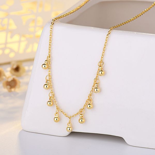 round beads pendant necklace gold plated women girls lady jewelry christmas gift, Silver
round beads pendant necklace gold plated women girls lady jewelry christmas gift, Silver