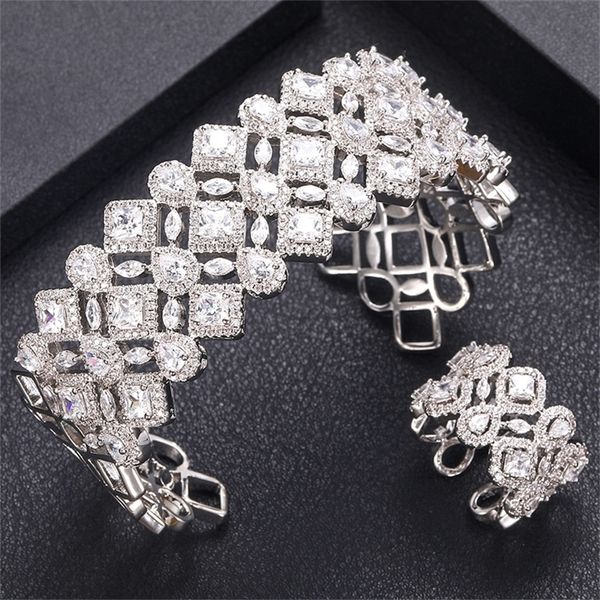 other jewelry sets jankelly luxury unique african bangle ring set jewelry sets for women wedding cubic zircon crystal cz dubai bridal jewelr, Silver
other jewelry sets jankelly luxury unique african bangle ring set jewelry sets for women wedding cubic zircon crystal cz dubai bridal jewelr, Silver