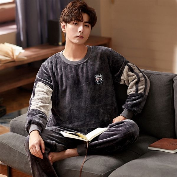 men's sleepwear pajamas men warm flannel winter thick man long sleeve casual pajama male fleece 220920, Black;brown
men's sleepwear pajamas men warm flannel winter thick man long sleeve casual pajama male fleece 220920, Black;brown